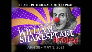 2021 Branson Regional Arts Council Theatre Season