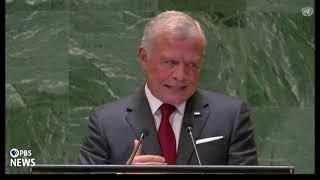 WATCH: King Abdullah II bin Al-Hussein of Jordan addresses 2024 UN General Assembly