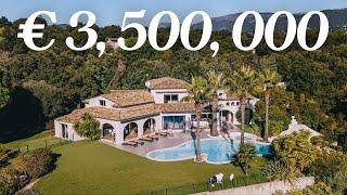 Touring a €3,500,000 luxury neo-provencal property on the French Riviera, 20km from Cannes