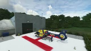 Flying the H145 to the scene of a flipped tractor!