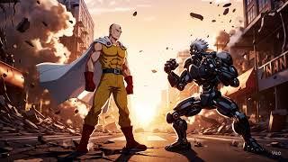 Punching his way through everything!  Heroism just a matter of one punch?