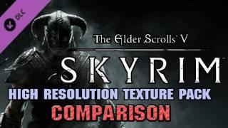 Skyrim Free DLC Official HD Texture Pack Comparison for PC