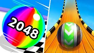 Ball run 2048 | Sky Rolling Ball 3D - All Level Gameplay Android,iOS - NEW APK MEGA UPDATE