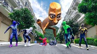 Tung Tung Tung Sahur Giant vs Team Spiderman || Tung Tung Tung Sahur Movie Collection!