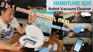 HONITURE G20 Robotic Vacuums Unboxing and review by Benson Chik