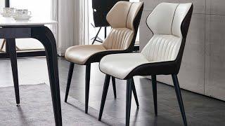 Luxury Style Modern Design PU Leather Dining Chairs Kitchen Restaurant Dining Room Furniture