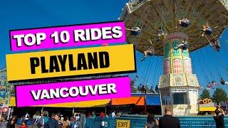 Top 10 BEST Rides at PNE Playland (2023) | Vancouver, Canada