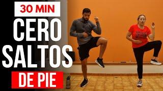 cardio abdomen y cintura totalmente de pie  caminata en casa sin saltos y sin impacto