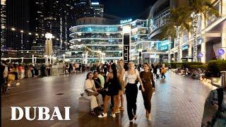  Dubai Mall | Fountain Show | 4K Walk Tour