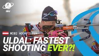 World Cup 24/25 Hochfilzen: Martin Uldal's 12.9 seconds standing shooting