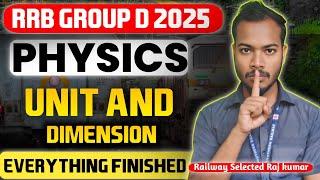Unit and dimensions complete chapter by science Rajkumar | matrak aur vimaye physics for rrb group d