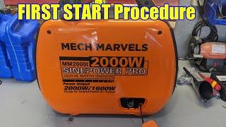 Mech Marvels 2000 watt Inverter Generator First RUN Review, out of the BOX