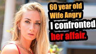 60 year old Wife Angry I confronted her affair.