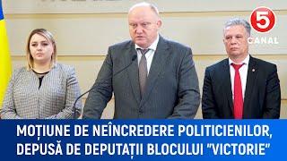 Moțiune de neîncredere politicienilor, depusă de deputații blocului "Victorie"