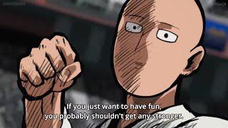 If you want to have fun, don't get any stronger | One Punch Man Season 2 | Saitama vs Suiryu