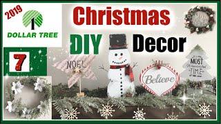 DOLLAR TREE CHRISTMAS DIY Decor 2019 | 7 Christmas DIYs + NEW Dollar Tree Christmas Shop With Me