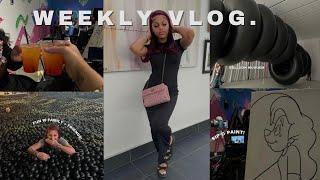 Weekly Vlog | Sip & Paint, Balloon Musuem, Hair Appointment, Unboxing Kurt Geiger Bag, Braces Appt!