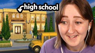 i built a HIGH SCHOOL in the sims (to replace the yucky default one)