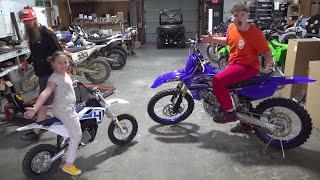 Kids Dirt Bike shopping Adventure! Dreams come true!