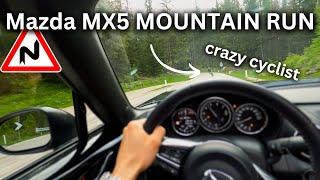 Mazda MX5 G184 | POV RUN on PASSO GIAU + Drift | 4K