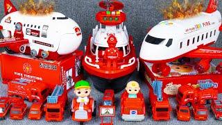 92 Minutes Satisfying with Unboxing Freight Aircraft, Fire Truck Series Toy | ASMR Unboxing Toy