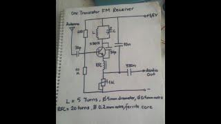 Single transistor FM receiver circuit. Easy to build, works great!