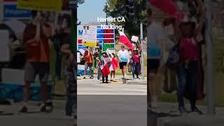 Hemet CA USA No Kings, #protest   #ca #hemet #usa #standup  #NoKing #2025