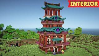 Minecraft Tutorial - How to Build a Japanese Temple #25 Interior