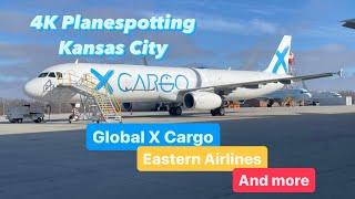Winter Planespotting at Kansas City International Airport | 4K