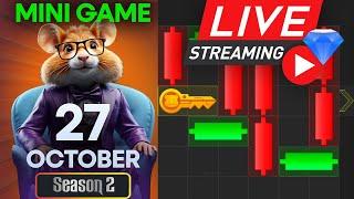 27 October Hamster Kombat Mini game Puzzle Today (Solved) Live | #livestream #hamstercombat