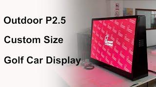 NSE Outdoor P2.5 Customized LED Display for Golf Car Top Advertising