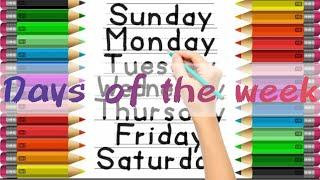 Days of the week with Happy brain kids learning | Learning videos for kids