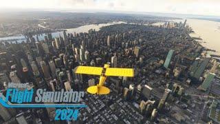 Microsoft Flight Simulator 2024 New York City Looks Amazing | Realistic Immersive ULTRA Graphics