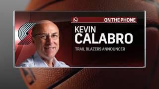 Blazers Play-by-Play Voice Kevin Calabro Calls-In to Courtside