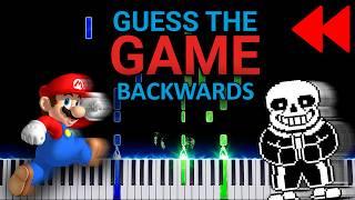 Guess the Video Game: BACKWARDS?! (on Piano)