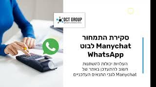 כמה עולה לבנות בוט ווטסאפ על פלטפרומת Manychat?