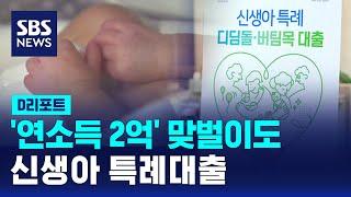 '연소득 2억' 맞벌이도 신생아 특례대출 / SBS / #D리포트