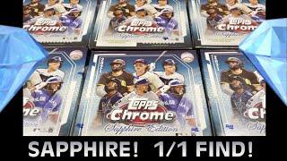 NEW RELEASE! 2021 TOPPS CHROME SAPPHIRE BASEBALL CARD BOX OPENING x 6!