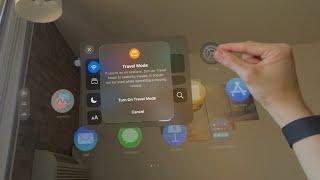 Apple Vision Pro: How to Turn On/Off Travel Mode in Control Center Tutorial! (For Beginners)