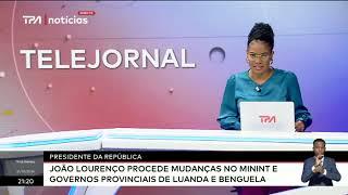 Presidente da República procede mudanças no MININT e Governos Provinciais de Luanda e Benguela