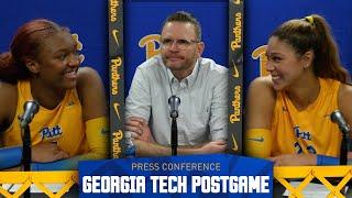 Pitt Volleyball | GEORGIA TECH Postgame | DAN FISHER, BRE KELLEY, TORREY STAFFORD