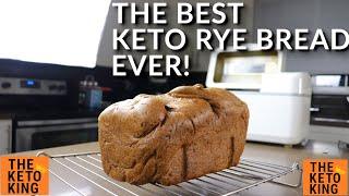 The BEST Keto Bread EVER - Keto Rye! | Keto yeast bread | Low Carb Bread | Bread Machine Recipe