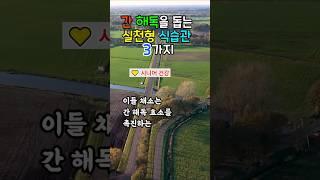 간 해독에 도움을 주는 식습관 3가지! 시니어분들 보세요  #간해독 #시니어건강 #소식습관 #9988건강정보 #간피로회복