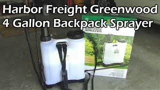 Harbor Freight Greenwood 4 Gallon Backpack Sprayer