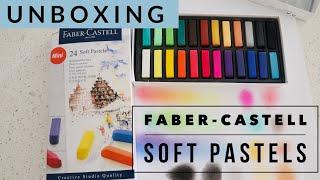 Unboxing and Testing FABER-CASTELL SOFT PASTELS 24 mini