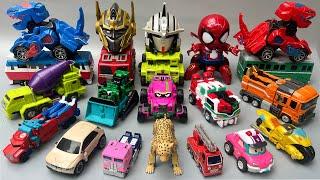 New TRANSPORTING Transformer TRUK JCB: Warrior OPTIMUS PRIME, SPIDERMAN, EXCAVATOR, DINOSAUR Cartoon