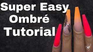 How to: Easiest Ombre Technique | Ombre Nails | Vee Nailedit