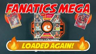 2020-21 Chronicles Basketball Fanatics Mega Box  LOADED! Green Cracked Ice!