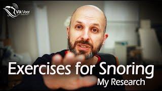 Exercises for Snoring and Sleep Apnoea: My New Research