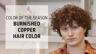 Burnished Copper Hair Color Tutorial | Goldwell Color of the Season | Goldwell Education Plus